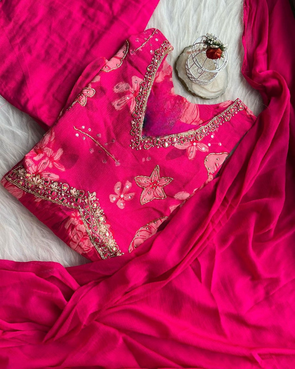 Light Gulabi trending suit by Drpshippr featuring elegant fabric and intricate design details perfect for stylish occasions.