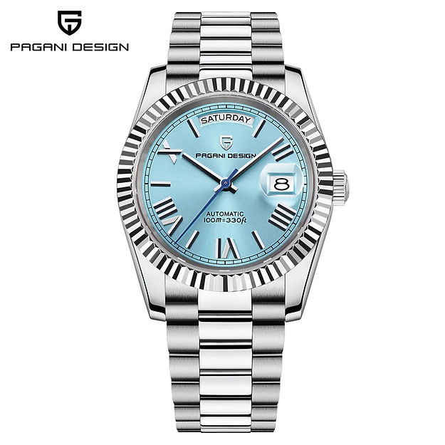 Limited edition men's watch by Drpshippr with a sleek design, featuring a black dial and stainless steel strap.