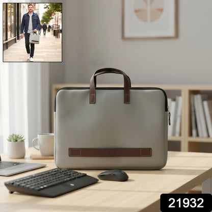 Wukusy professional business carry bag with handles, measuring 37x28 cm, designed for carrying documents and small essentials.