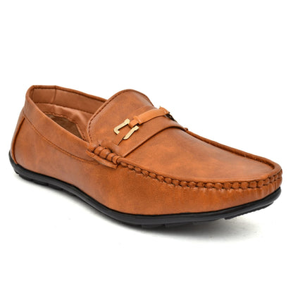 Black men's loafer shoes from Drpshippr's men's collection, featuring classic slip-on design and smooth leather finish.