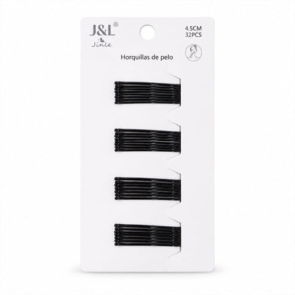Metal Bobby Hair Pins With Rounded Tips For Buns And Daily Hairdos (32 Pc Set)