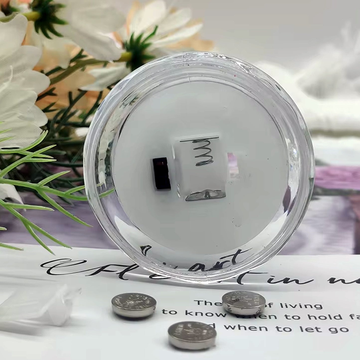 Decorative Led Crystal Candle Light (1 Pc)