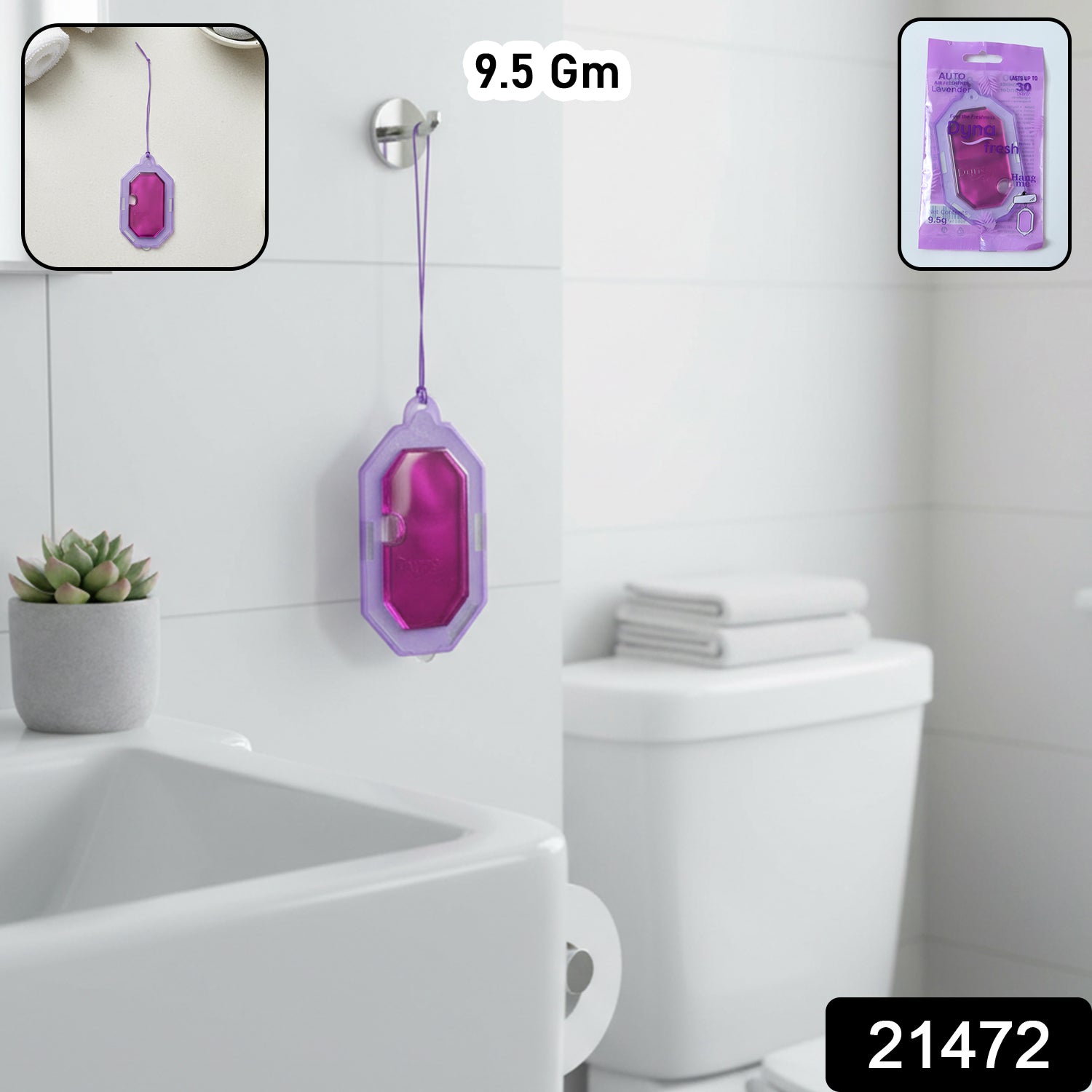 Hanging Bathroom Air Freshener Lavender Gel (1 Pc 9.5gm)