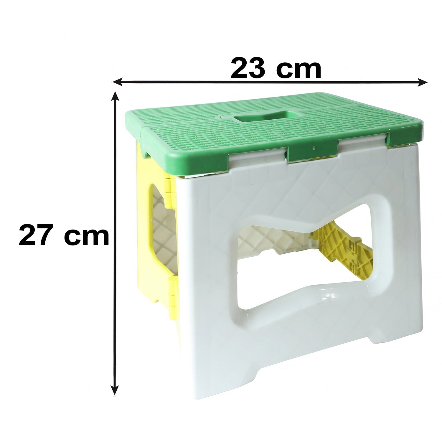Heavy Duty Foldable Plastic Stool With Carry Handle For Home Kitchen And Travel