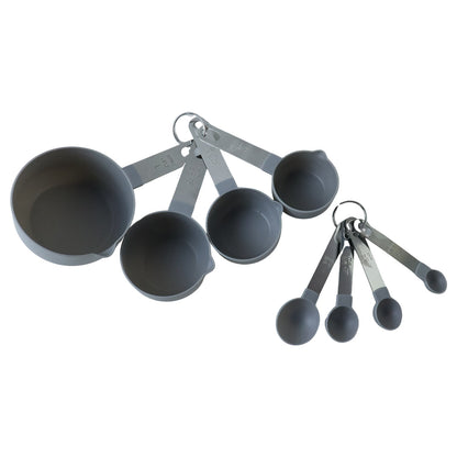 Plastic Measuring Cups And Spoons Set For Kitchen Baking Cooking (1 Set)