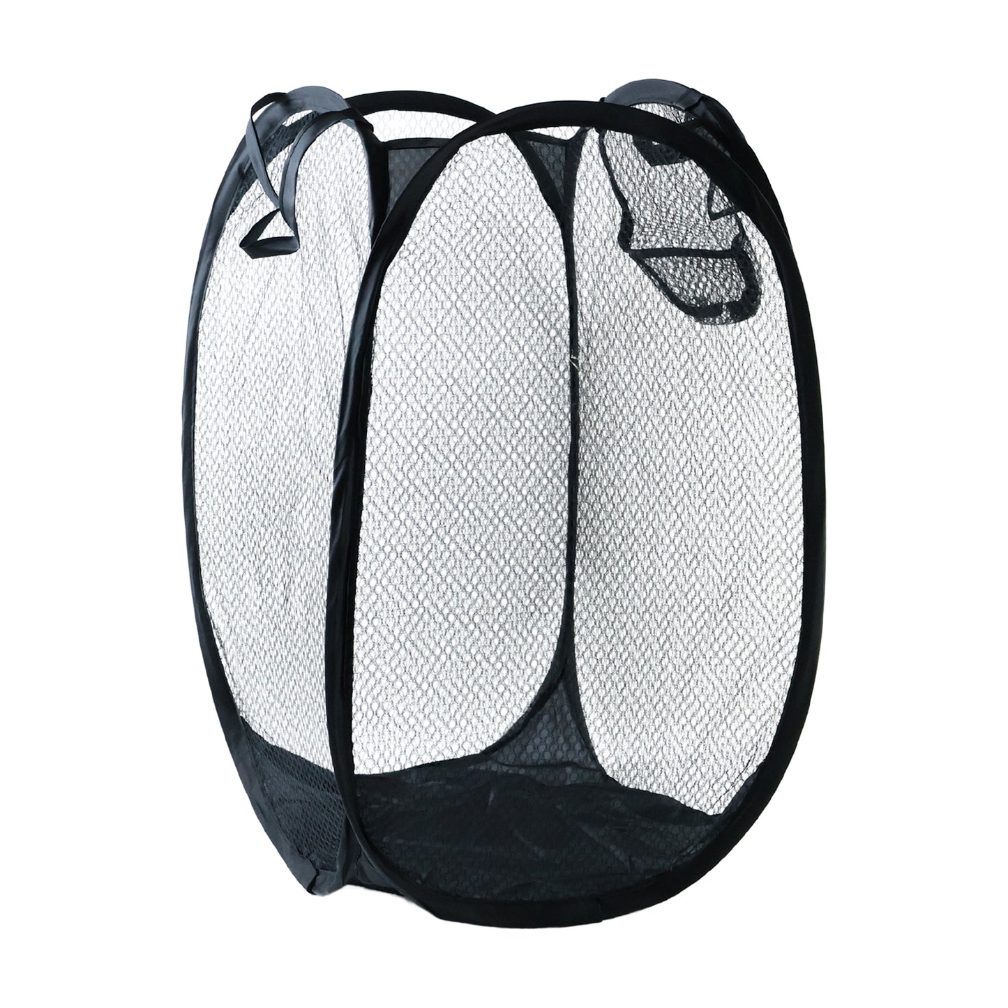 Foldable Mesh Laundry Basket Storage Hamper Bag (1 Pc 34x34x57 Cm)