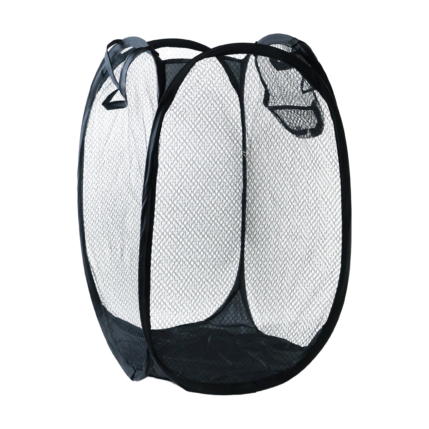 Foldable Mesh Laundry Basket Storage Hamper Bag (1 Pc 34x34x57 Cm)