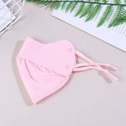 Reusable fabric face mask with adjustable ear loops by Wukusy, suitable for daily wear, shown with black material and secure fit