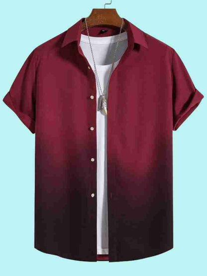 Men Regular Fit Checkered Curved Collar Casual Shirt