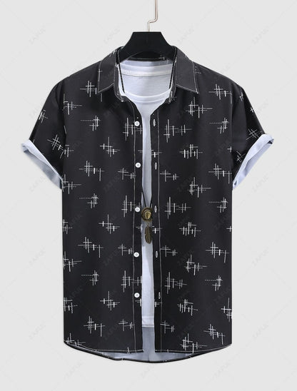 Men's regular fit printed casual shirt from Drpshippr, featuring a stylish design and comfortable fit in the men's collection.