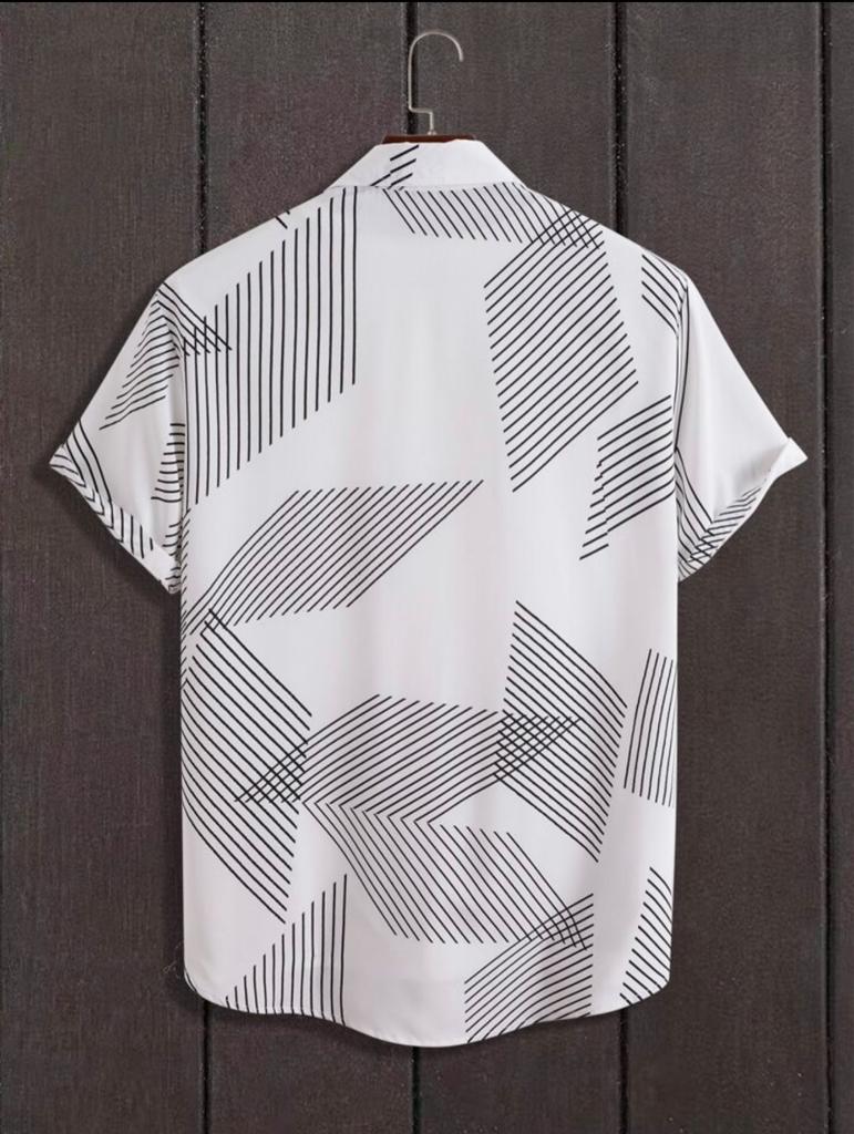 Men's regular fit printed casual shirt from Drpshippr, showcasing a stylish pattern and comfortable fit for everyday wear.