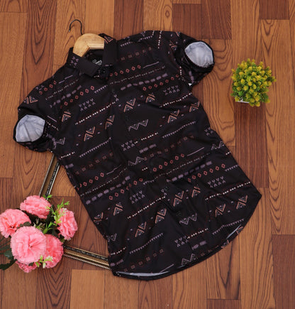 Men's regular fit casual shirt with self-designed pattern from Drpshippr's men's collection, featuring a stylish, comfortable fit.