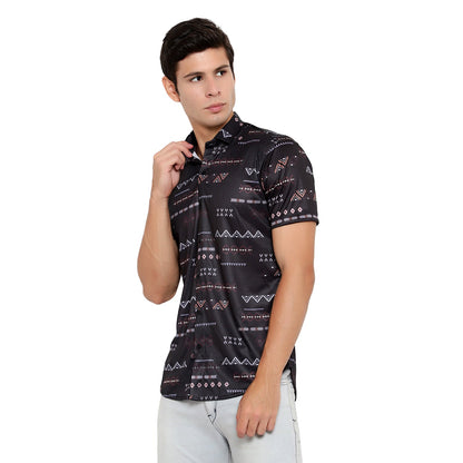 Men's regular fit casual shirt with self-designed pattern from Drpshippr's men's collection, featuring a stylish, comfortable fit.