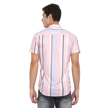 Men's slim fit checkered casual shirt with ribbed collar from Drpshippr's men's collection, featuring a classic pattern and comfortable fit.
