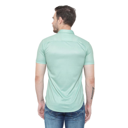 Men's casual slim collar shirt with graphic print from Drpshippr's regular and super slim fit men's collection.