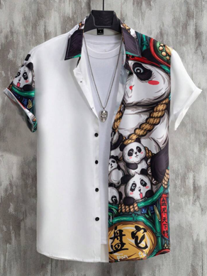 Men's regular fit, super slim fit printed casual shirt from Drpshippr's men's collection, featuring stylish pattern and comfortable fabric.