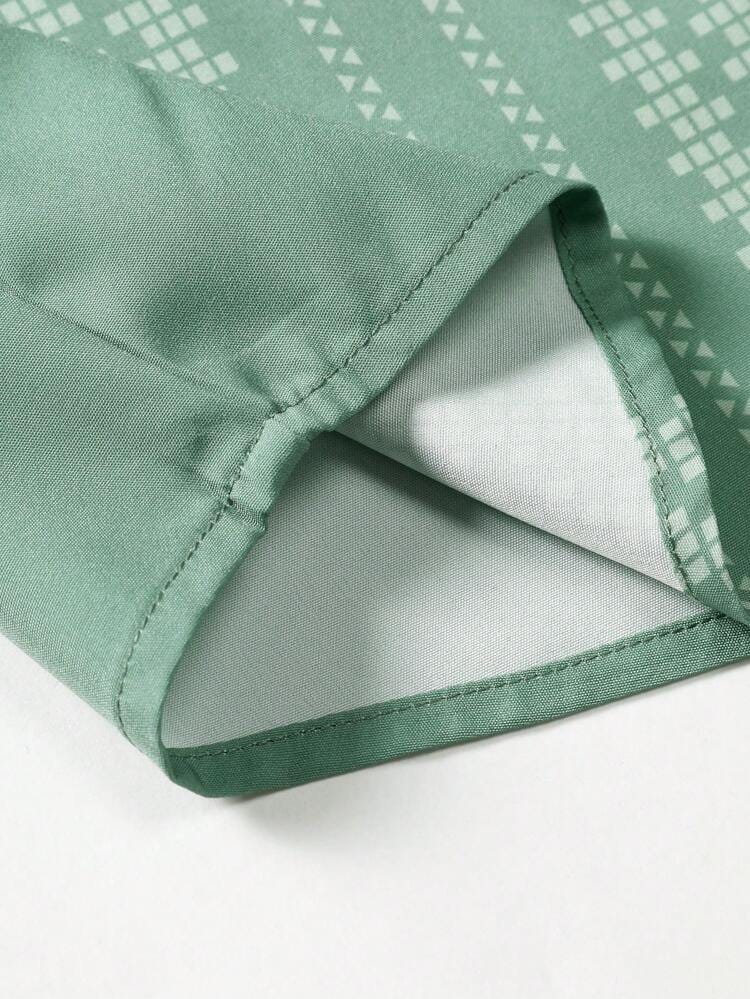 Men's casual shirt from Drpshippr with a slim fit, printed design, and cut-away collar in a regular fit style.