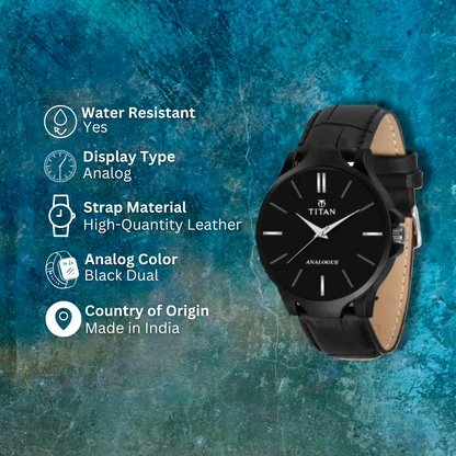 Men's analog leather watch from Drpshippr's men's collection, featuring a classic round dial and brown leather strap.