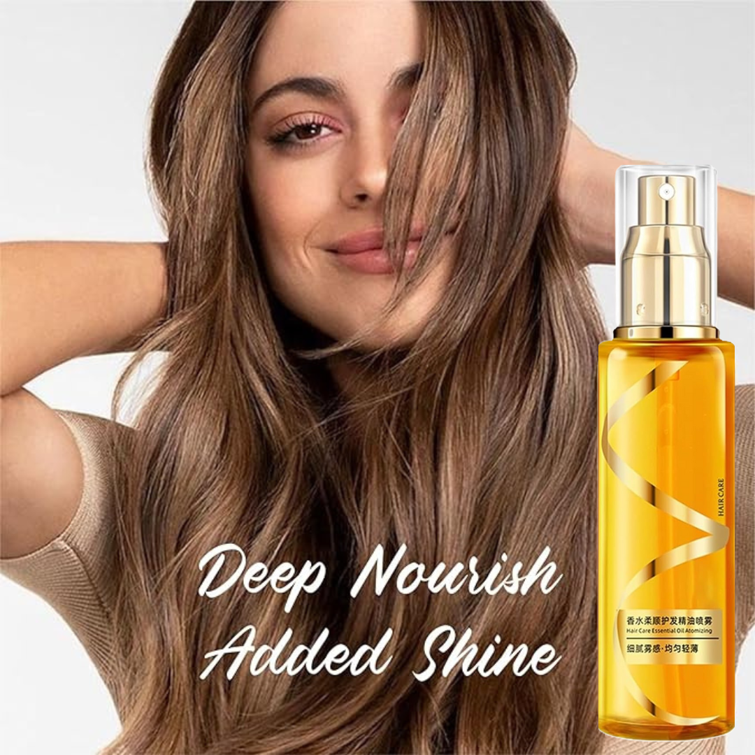 Men's and Women's Moisturizing Silky Hair Oil Perfume Hair Care Essential Oil Spray (Pack of 1)