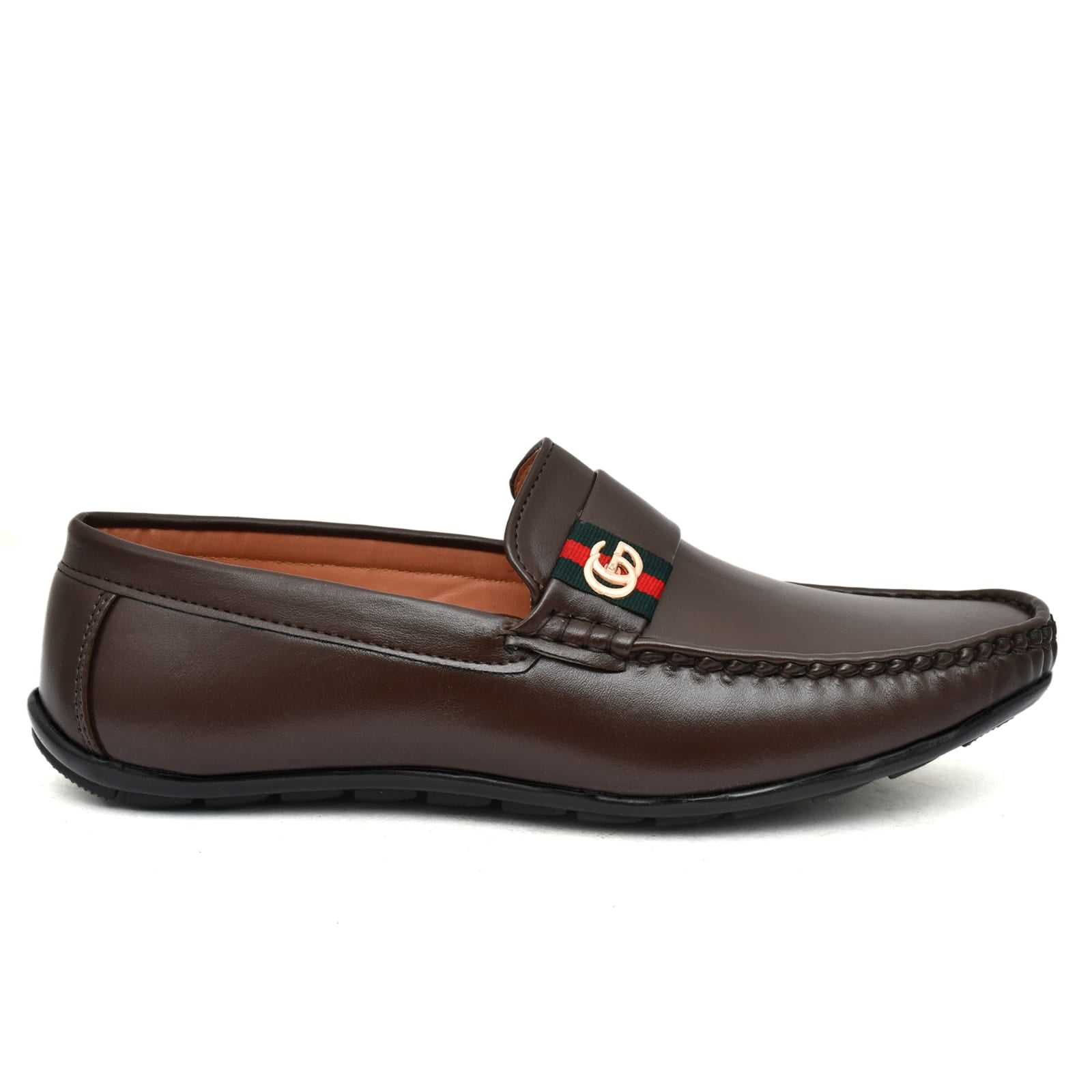 Men's genuine leather slip-on loafer shoes from Drpshippr, stylish and comfortable for casual or formal wear.