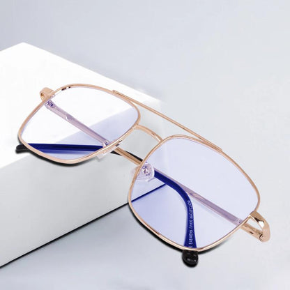 Men's gold sunglasses from Drpshippr Men's Collection, stylish eyewear with gold frames and dark lenses.
