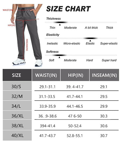 Men's Lightweight Pants Breathable Quick Dry Fit Waterproof Jogger Pant