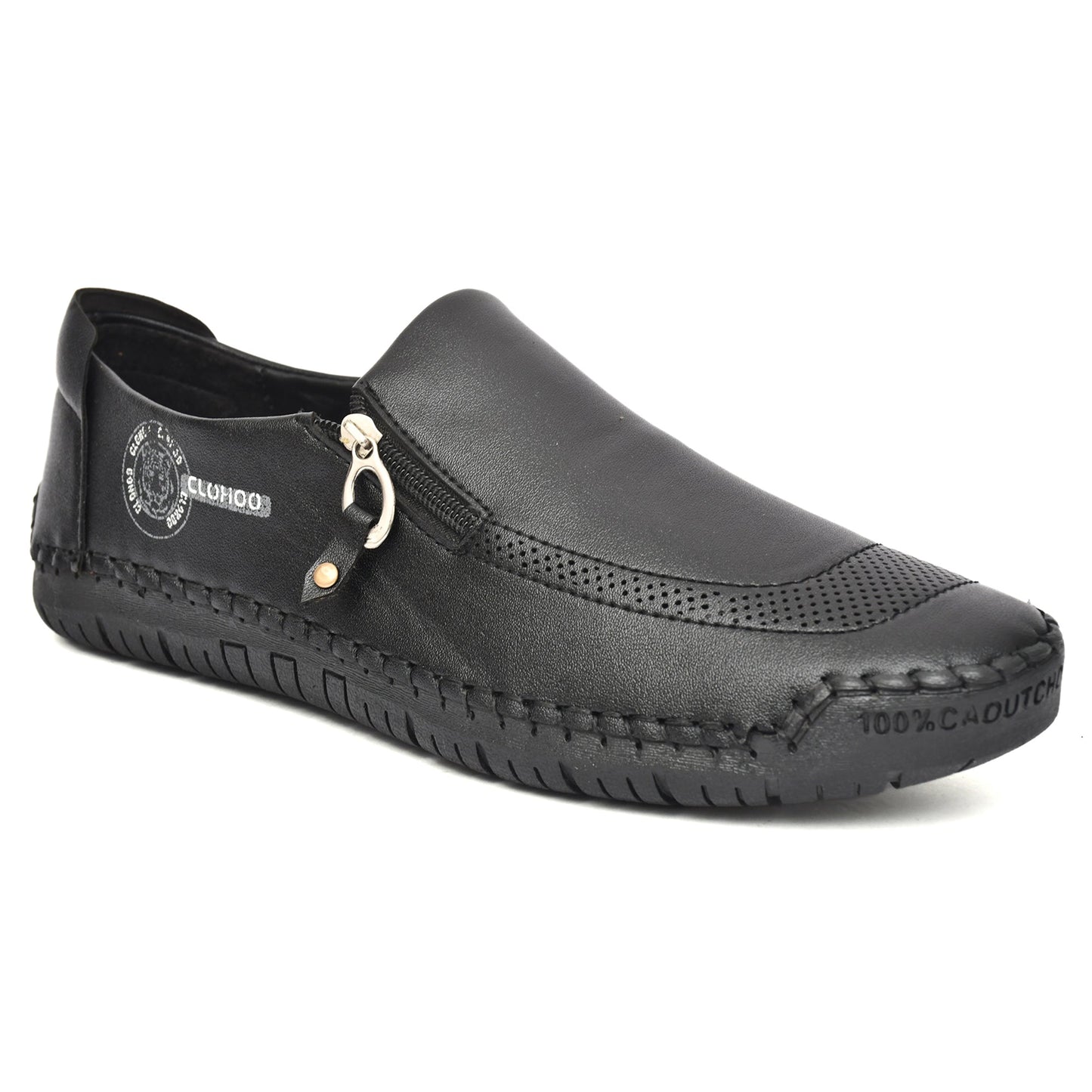 Men's loafers shoes from Drpshippr Men's Collection, featuring classic slip-on design in black leather.