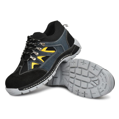 Men's lightweight sportive safety shoes in real suede leather from Drpshippr Men's Collection, featuring a sleek, sporty design.