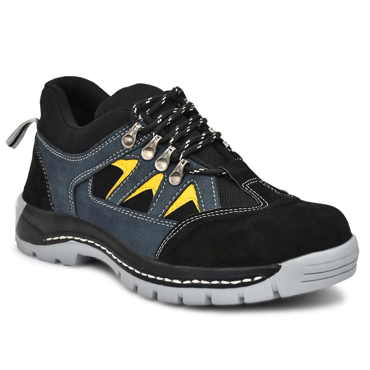 Men's lightweight sporty safety shoes in real suede leather from Drpshippr Men's Collection, designed for comfort and durability.