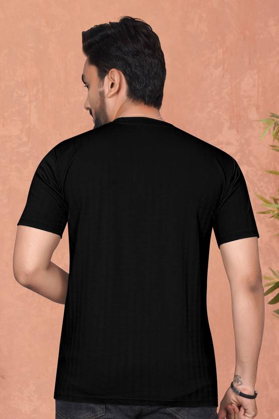 Pair of men's plain round neck half-sleeve T-shirts from Drpshippr, in neutral colors, displayed flat for casual wear.