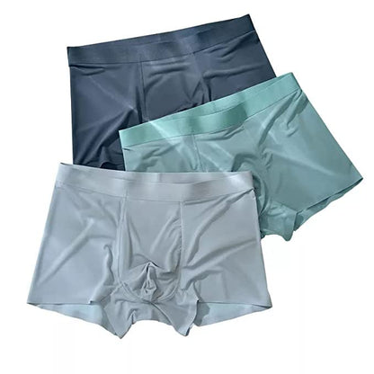 Multicolor men's boxer briefs underwear pack of 3, featuring comfortable fit and breathable fabric by Dropdash.