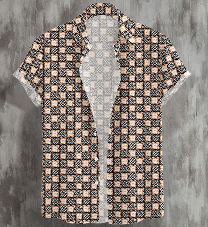 Men's Solid Slim Fit Casual Shirt, Half Sleeve Shirt