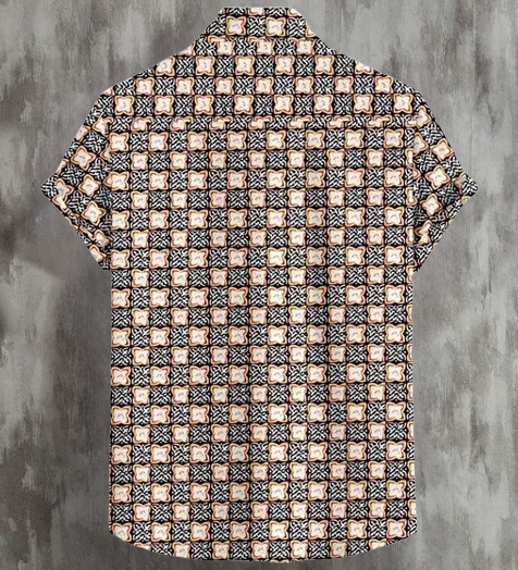 Men's solid slim fit casual half-sleeve shirt from Drpshippr, featuring a classic design and comfortable fit for everyday wear.