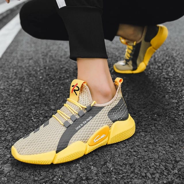 Men's Drpshippr sports shoes with breathable mesh upper and rubber outsole, ideal for running and outdoor activities.