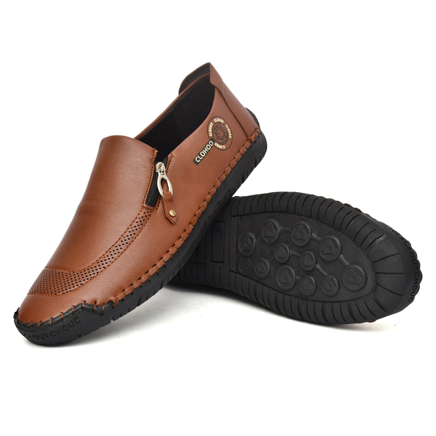 Men's synthetic slip-on formal shoes from Drpshippr, featuring sleek design and comfortable fit for professional or dress occasions.