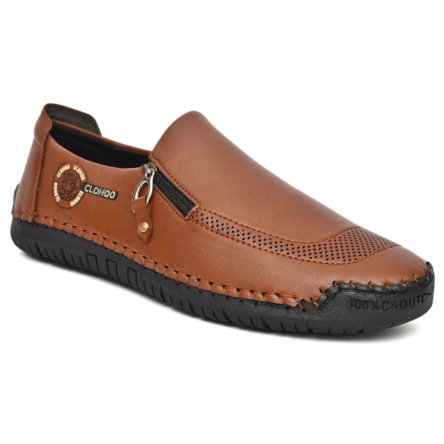 Men's synthetic slip-on formal shoes from Drpshippr, sleek design, black color, suitable for business or formal occasions.