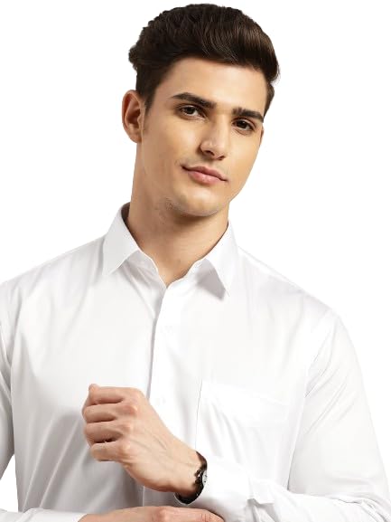 Classy Black Men's Solid Formal Shirt