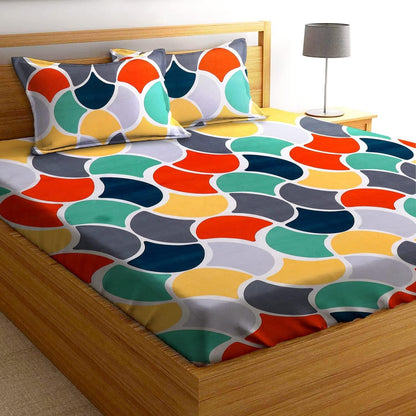 Microfiber Elastic Fitted Double Bedsheets
