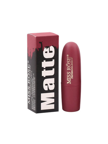 Miss Rose matte finish bullet lipstick in Kiss Me Stupid shade, vibrant pink color, from Drpshippr Beauty & Personal Care collection.