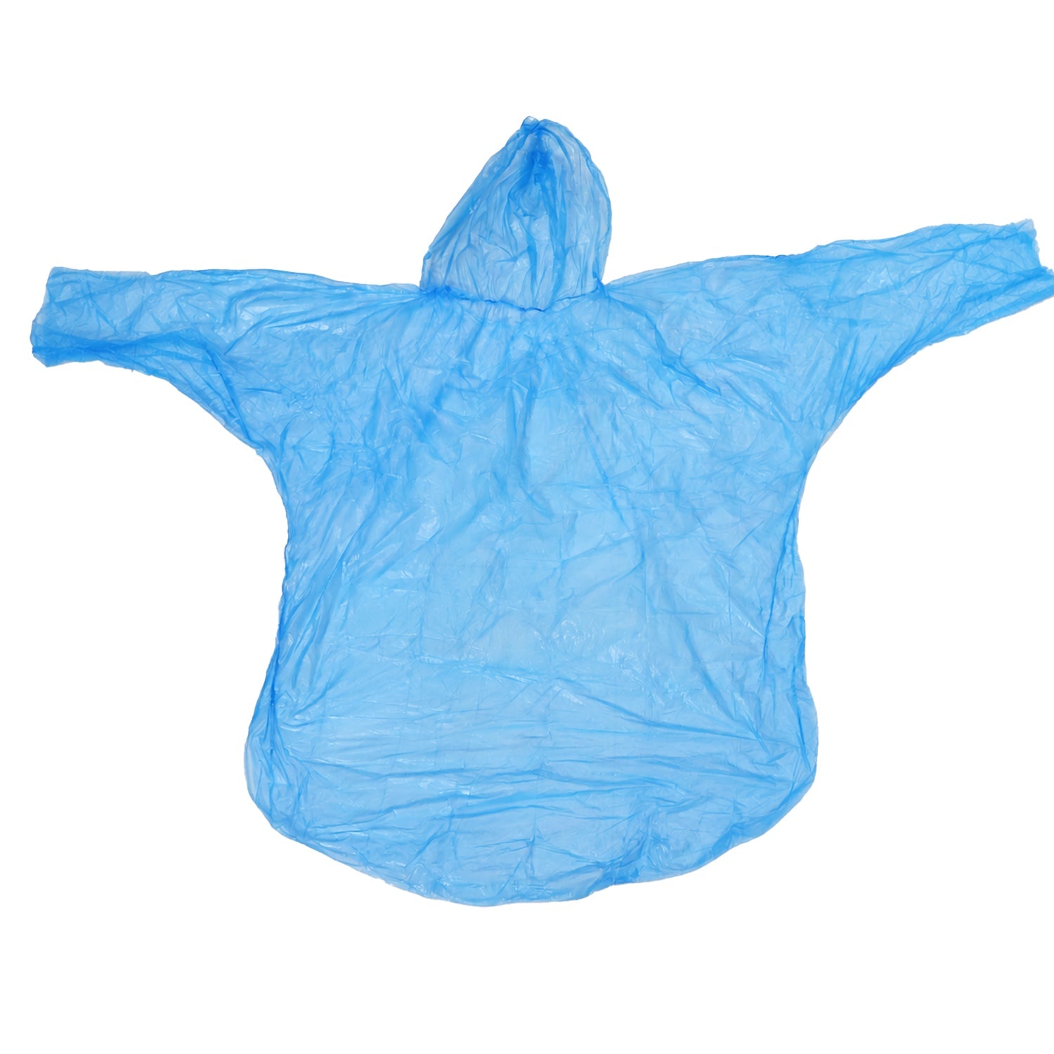 Disposable Rain Coat With Hood Waterproof Plastic Poncho Unisex (1 Pc)