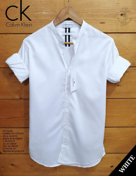 Seasons White Men Ben Collar Shirt