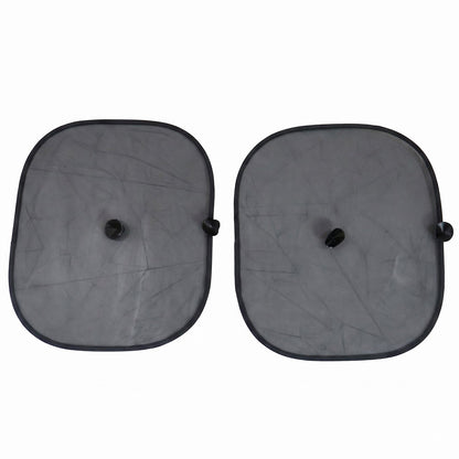 Car Side Window Sun Shades With Suction Cups For Heat And Uv Protection (2 Pc)