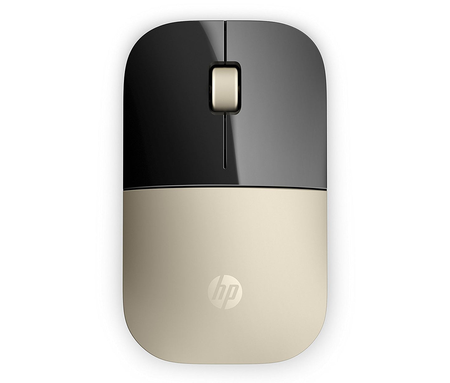HP Z3700 /Slim form with USB receiver,16 month battery life, 1200DPI Wireless Optical Mouse  (2.4GHz Wireless, Gold, Black)