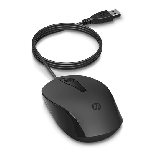 HP 150 Wired Mouse Wired Optical Mouse  (USB 2.0, Black)