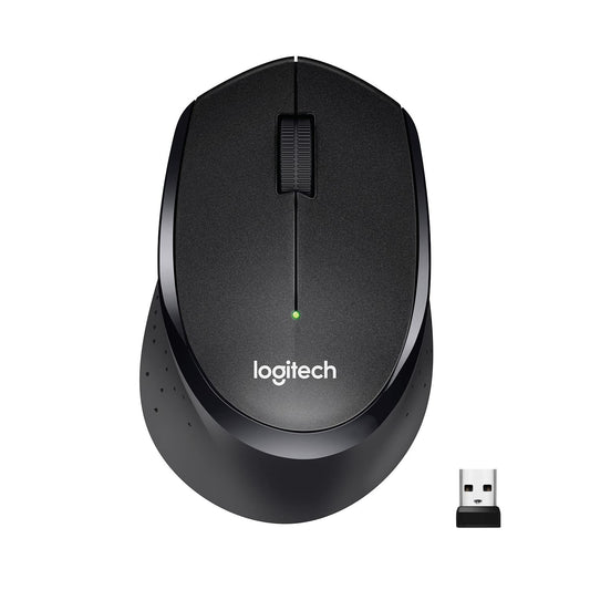 Logitech M331 Silent Plus, 1000 DPI Optical Tracking Wireless Optical Mouse  (2.4GHz Wireless, Black)