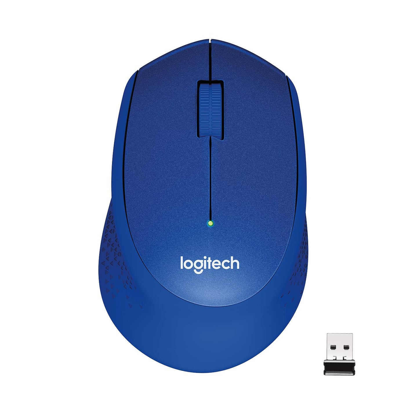 Logitech M331 Silent Plus, 1000 DPI Optical Tracking Wireless Optical Mouse  (2.4GHz Wireless, Blue)