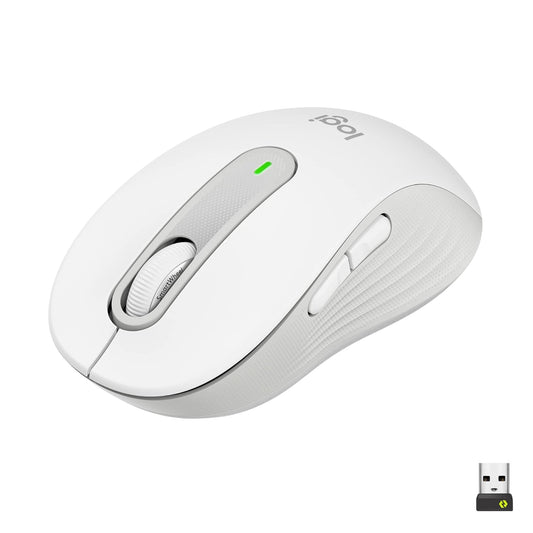 Logitech M650 Silent -Small to Medium Sized Hands Wireless Optical Mouse  (2.4GHz Wireless, Bluetooth, Off White)