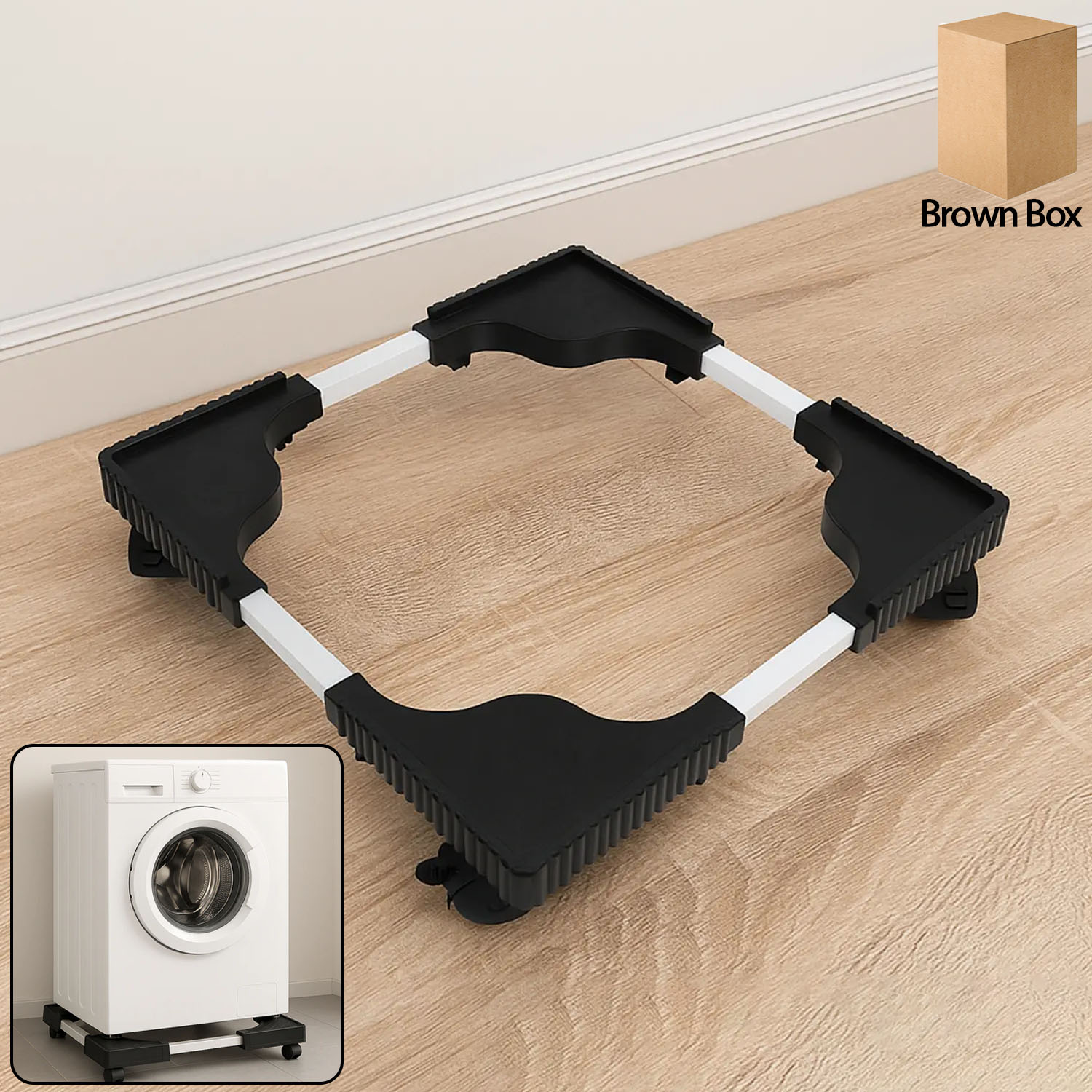 Adjustable Washing Machine  Refrigerator Stand (6767 Cm 1 Pc)