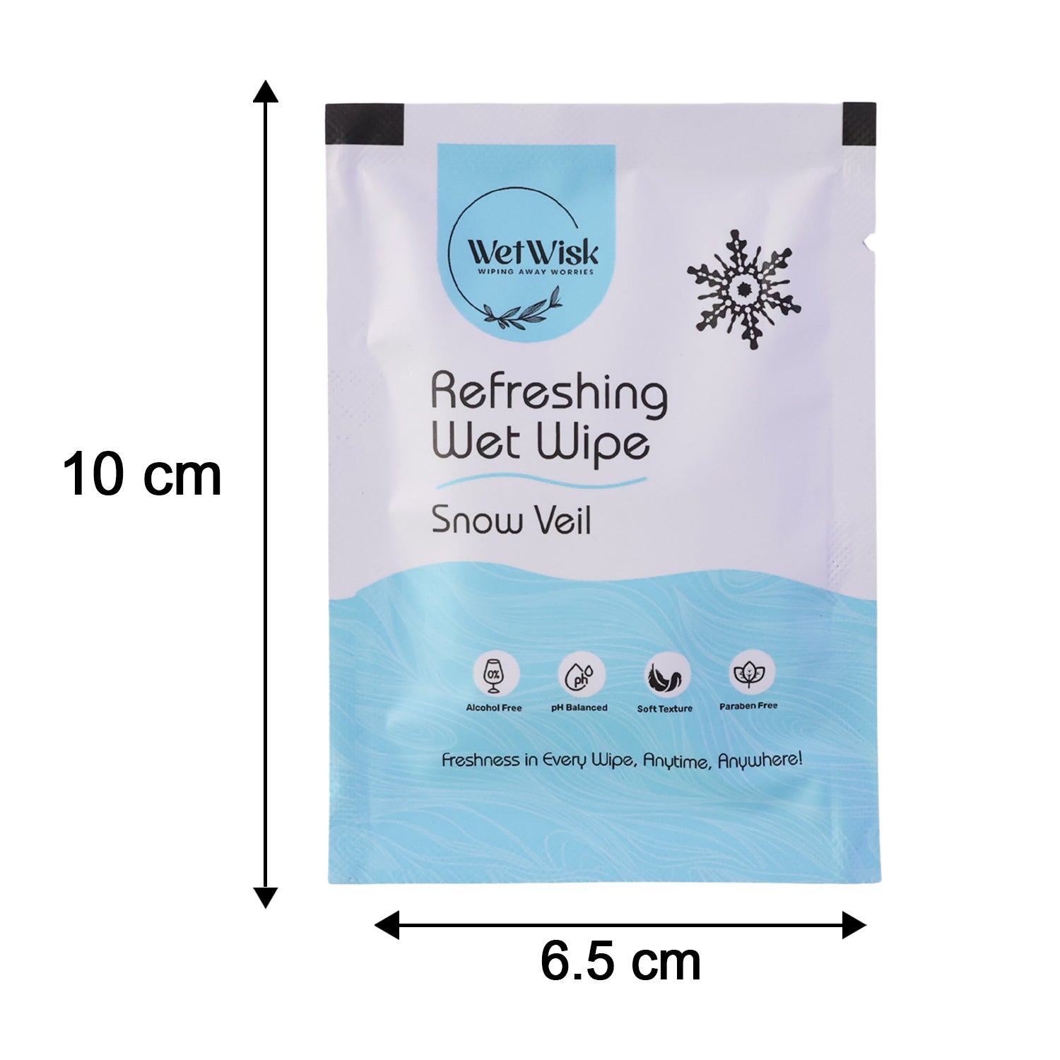 Snow Veil Refreshing Wet Wipes Face Body Hand Cleansing Wipes (1 Pc)