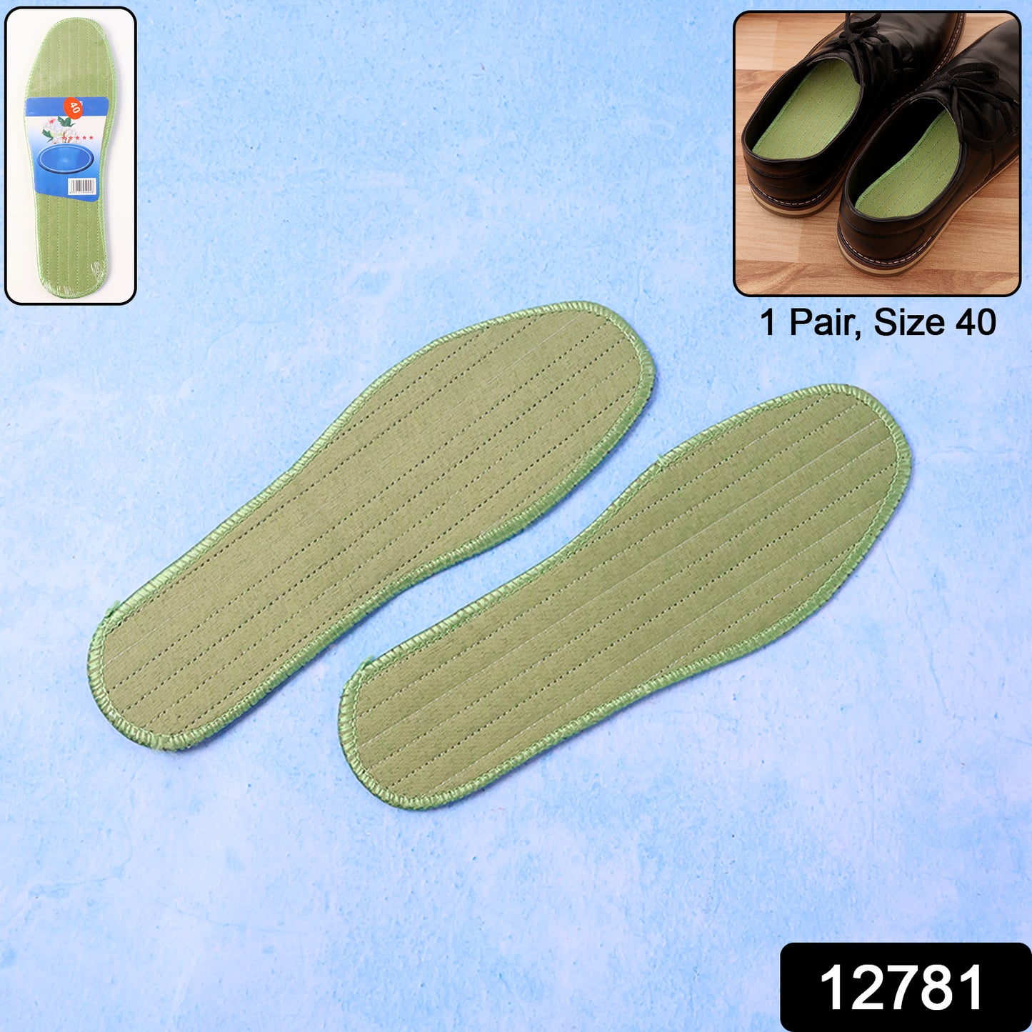 Premium Comfort Shoe Insoles For Daily Foot Support Size 40 (1 Pair  Mix Design)